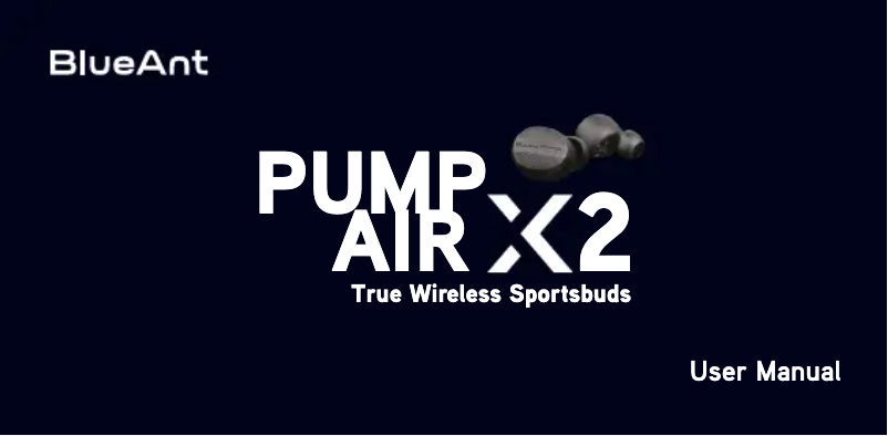 Image de la première page du manuel de l'appareil Pump Air X2