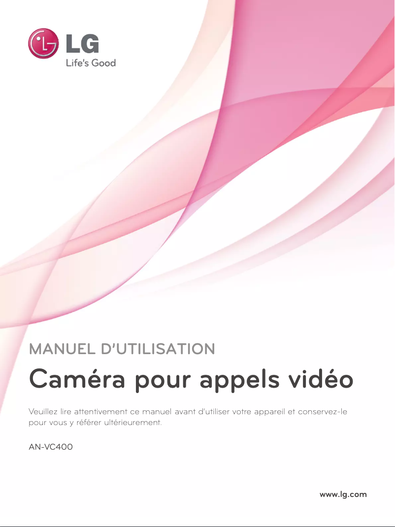 Page 1 de la notice Manuel utilisateur LG AN-VC400