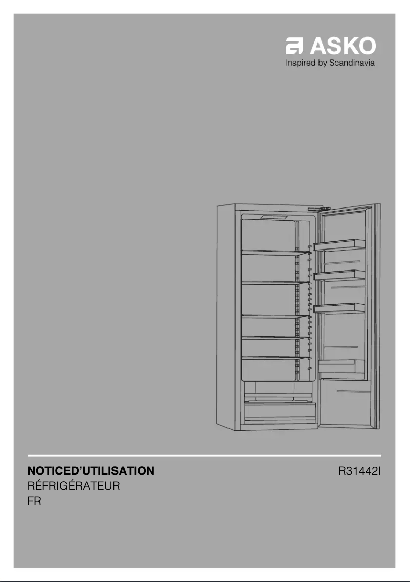 Page 1 de la notice Manuel utilisateur Asko R31442I