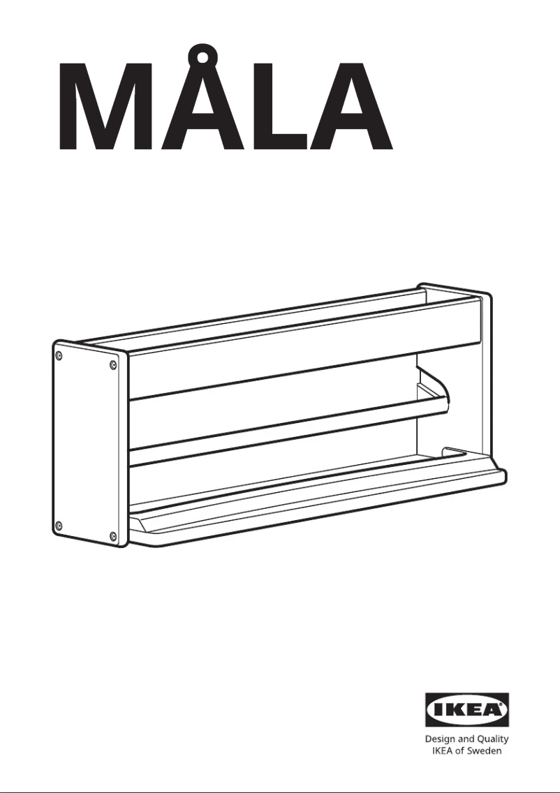 Page 1 de la notice Manuel utilisateur Ikea MÅLA 905.668.81