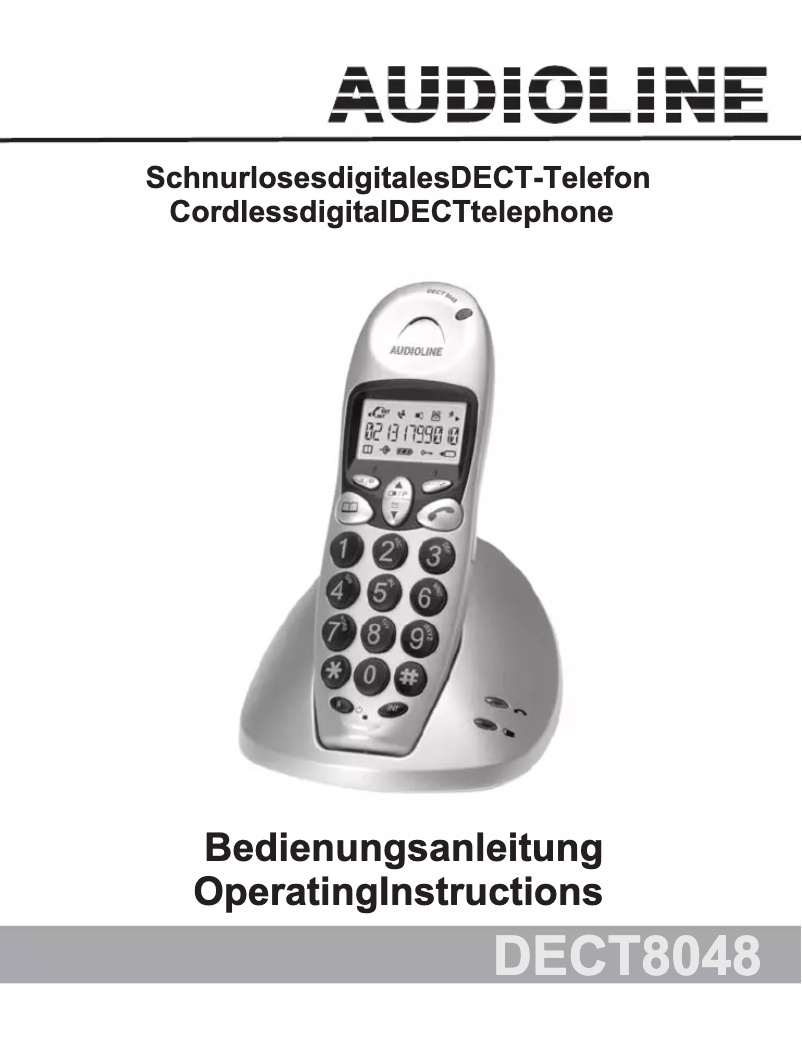 Imagen de la primera página del manual del dispositivo DECT8048