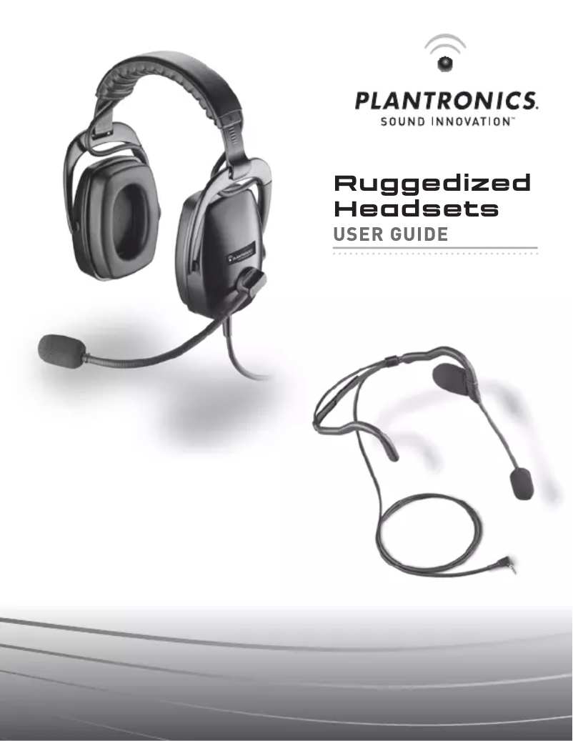 Page 1 de la notice Manuel utilisateur Plantronics SHR2638-01