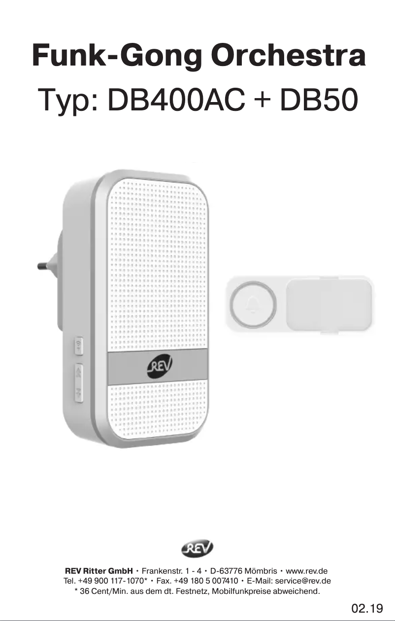 Page 1 de la notice Manuel utilisateur REV 82630103