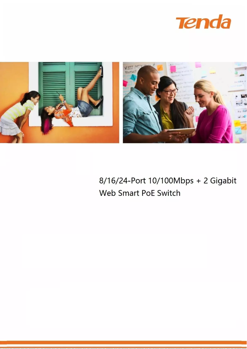 Page 1 de la notice Manuel utilisateur Tenda TEF1218P