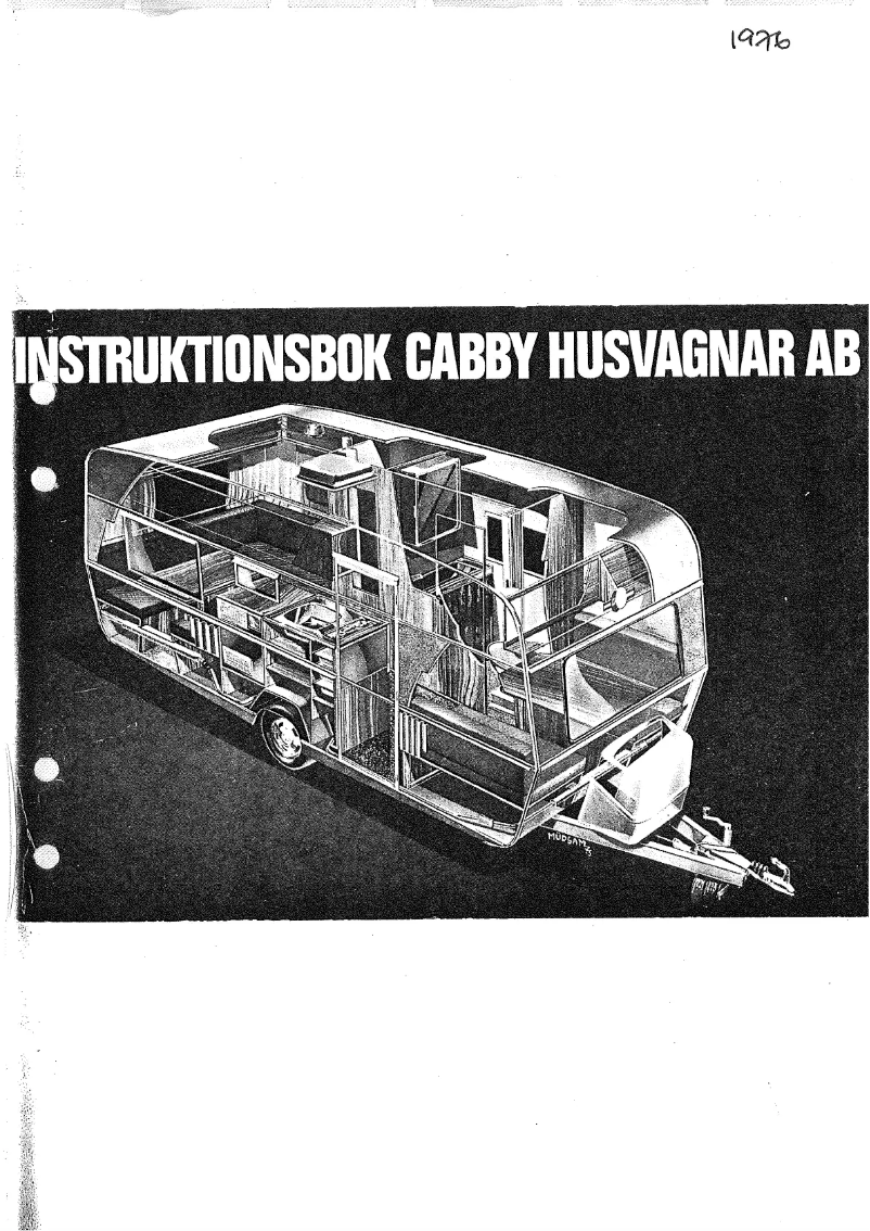Page 1 de la notice Manuel utilisateur Cabby 1976