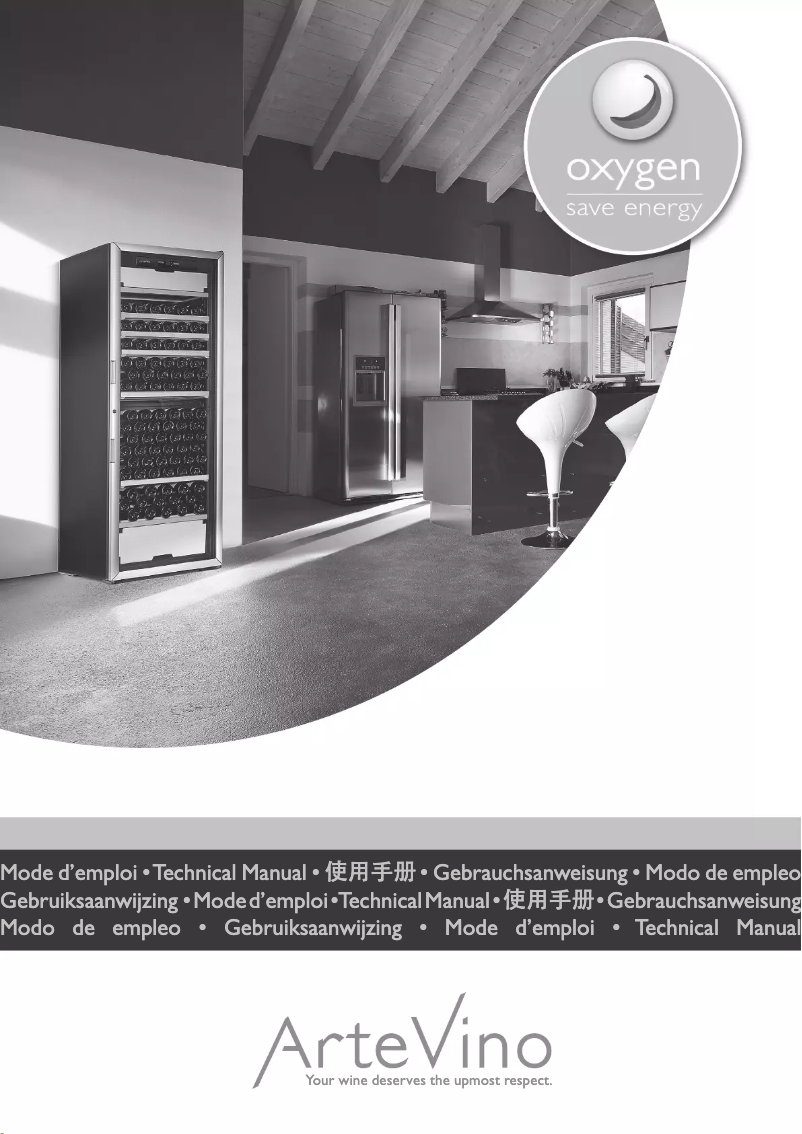 Page 1 of the manual User Manual ArteVino OXG2T206NVSD