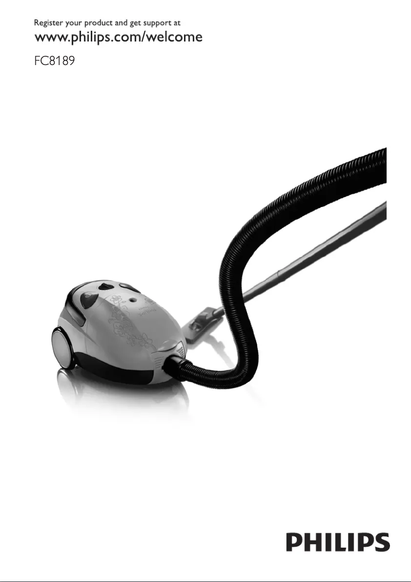 Página 1 del manual Manual de usuario Philips HomeCare FC8189