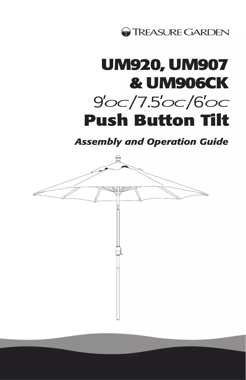 Page 1 de la notice Manuel utilisateur Treasure Garden UM920