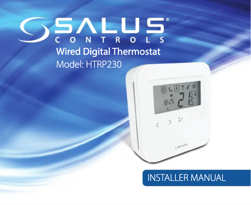 Página 1 del manual Manual de usuario Salus HTRP230