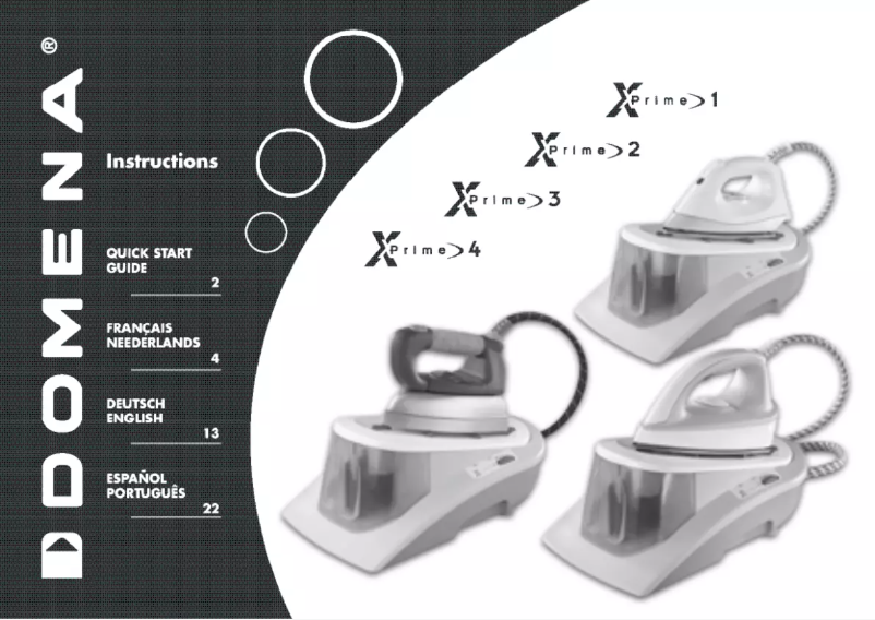 Page 1 de la notice Manuel utilisateur Domena Xprime 3