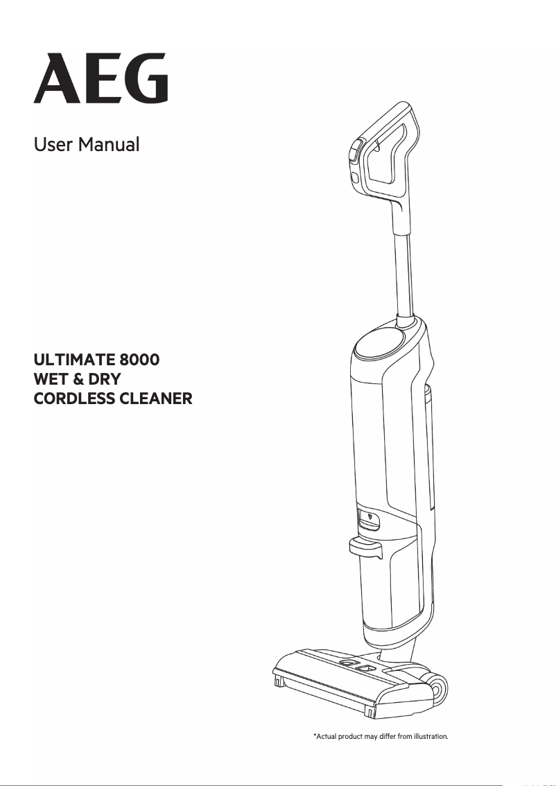 Página 1 del manual Manual de usuario AEG Ultimate 8000 AW81U3DB