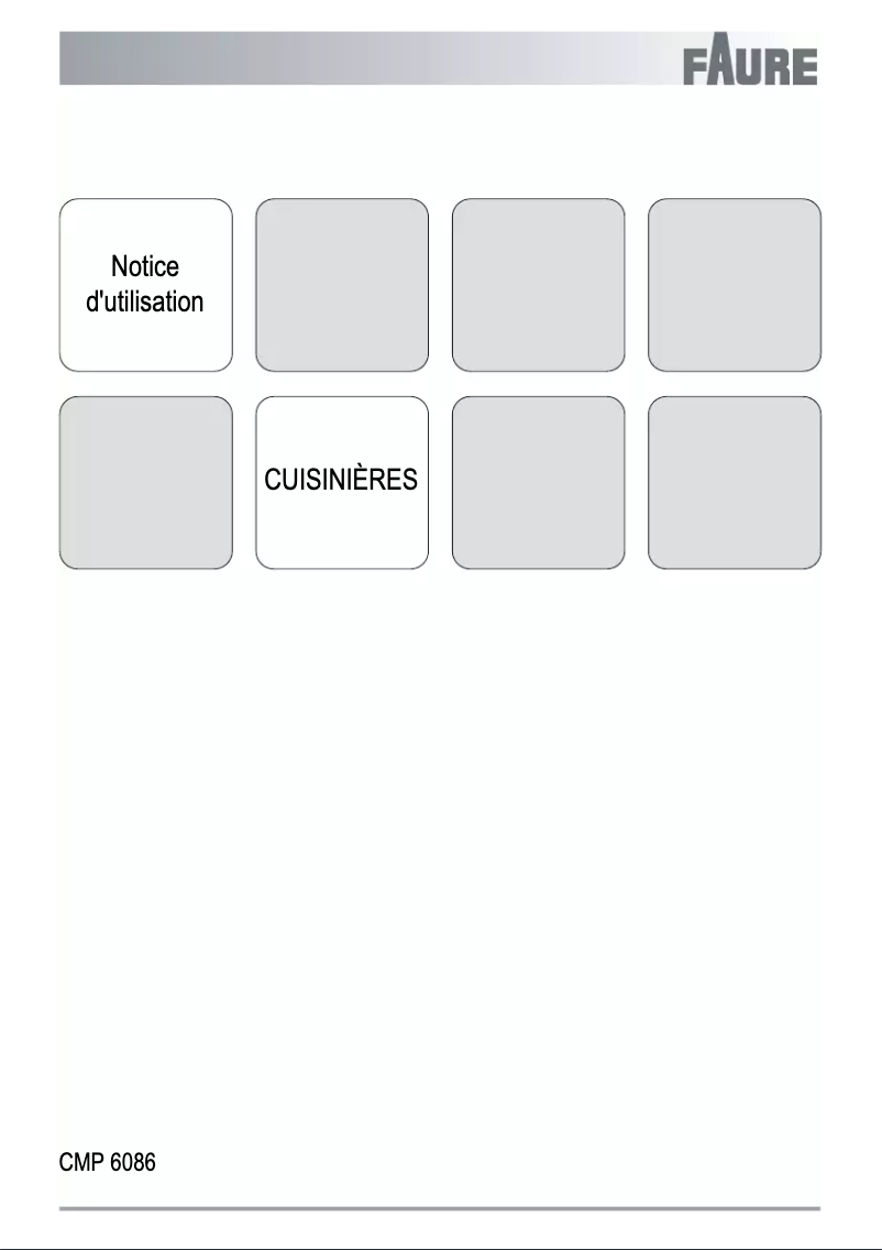 Page 1 de la notice Manuel utilisateur Faure CMP6086W