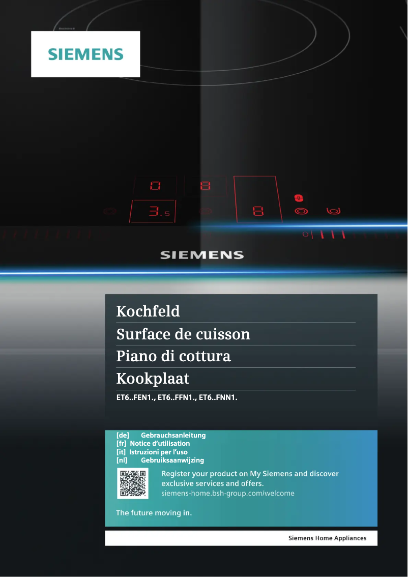 Page 1 de la notice Manuel utilisateur Siemens ET645FFN1E