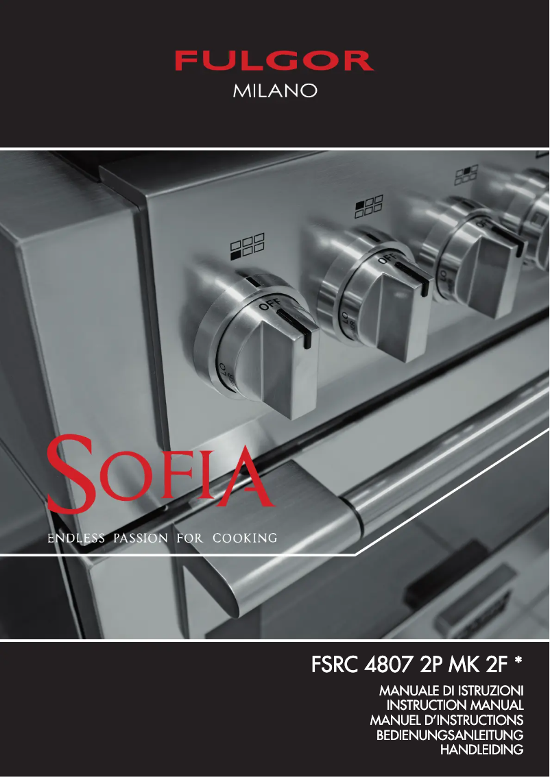 Page 1 de la notice Guide d'installation Fulgor Milano FSRC 3004 P MI MK 2F X