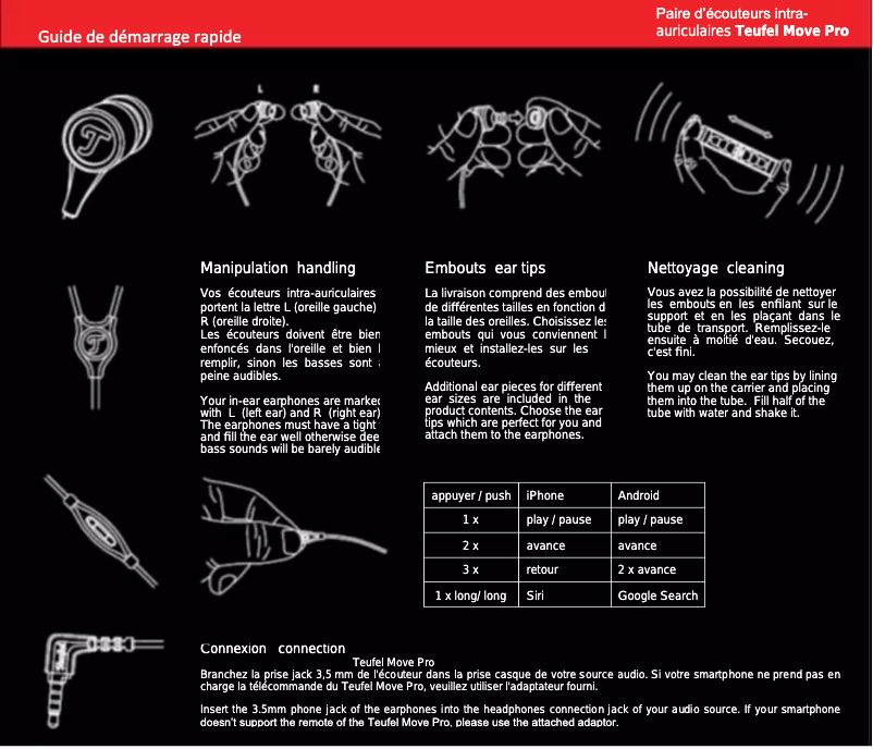 Page 1 of the manual User Manual Teufel Move Pro