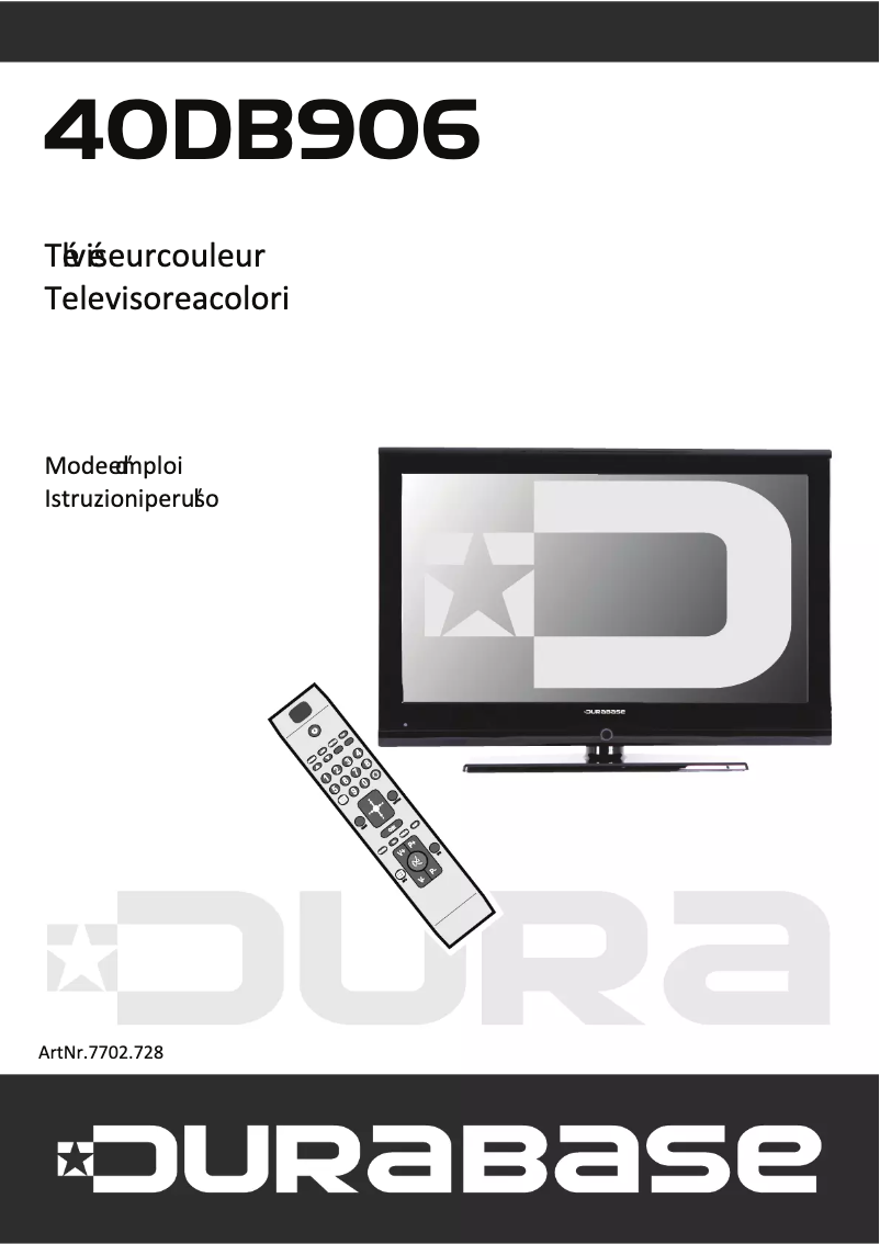 Page 1 de la notice Manuel utilisateur Durabase 40DB906