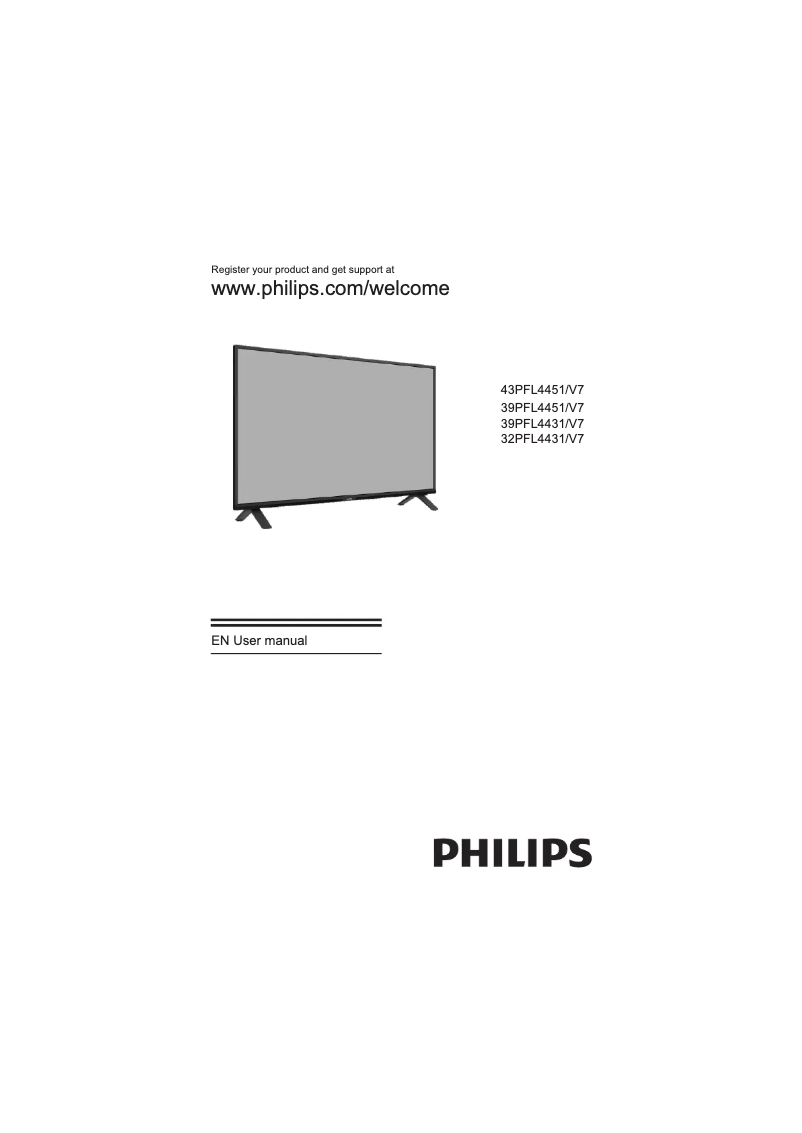 Página 1 del manual Manual de usuario Philips 4000 series 43PFL4451
