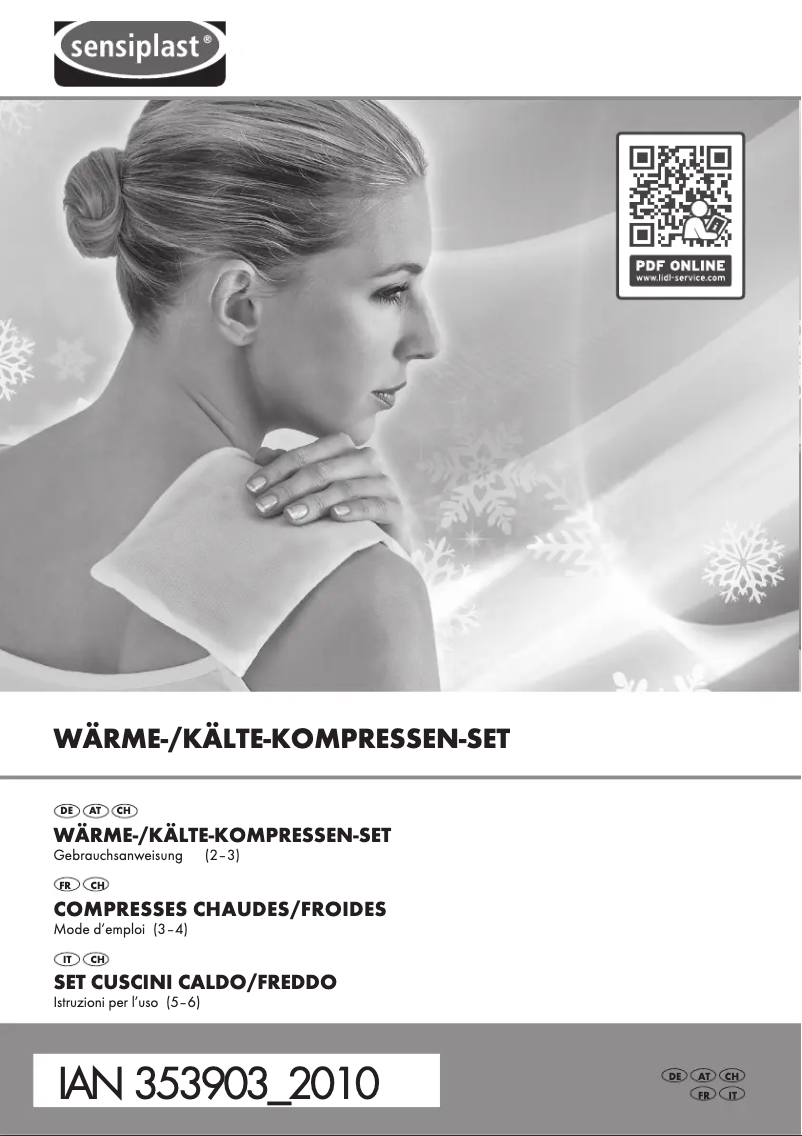 Page 1 of the manual User Manual Sensiplast IAN 314723