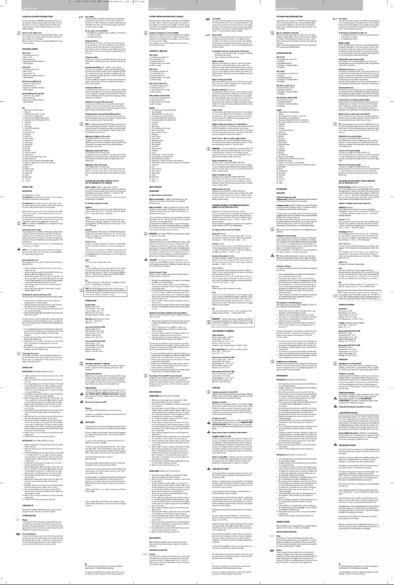 Page 1 de la notice Manuel utilisateur m-e VDV-503