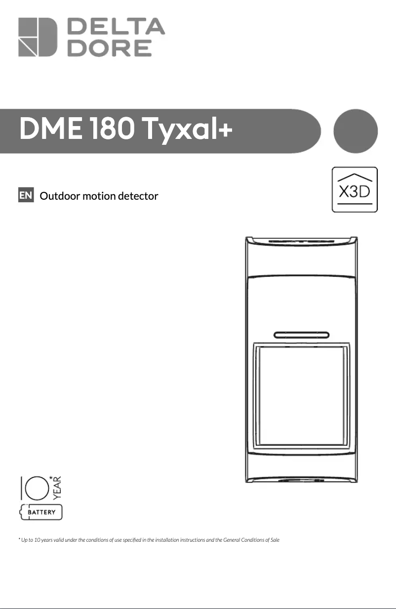 Página 1 del manual Manual de usuario Delta Dore DME 180 Tyxal+