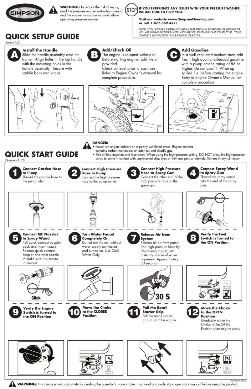 Página 1 del manual Guía de inicio rápido Simpson PowerShot PS-61041