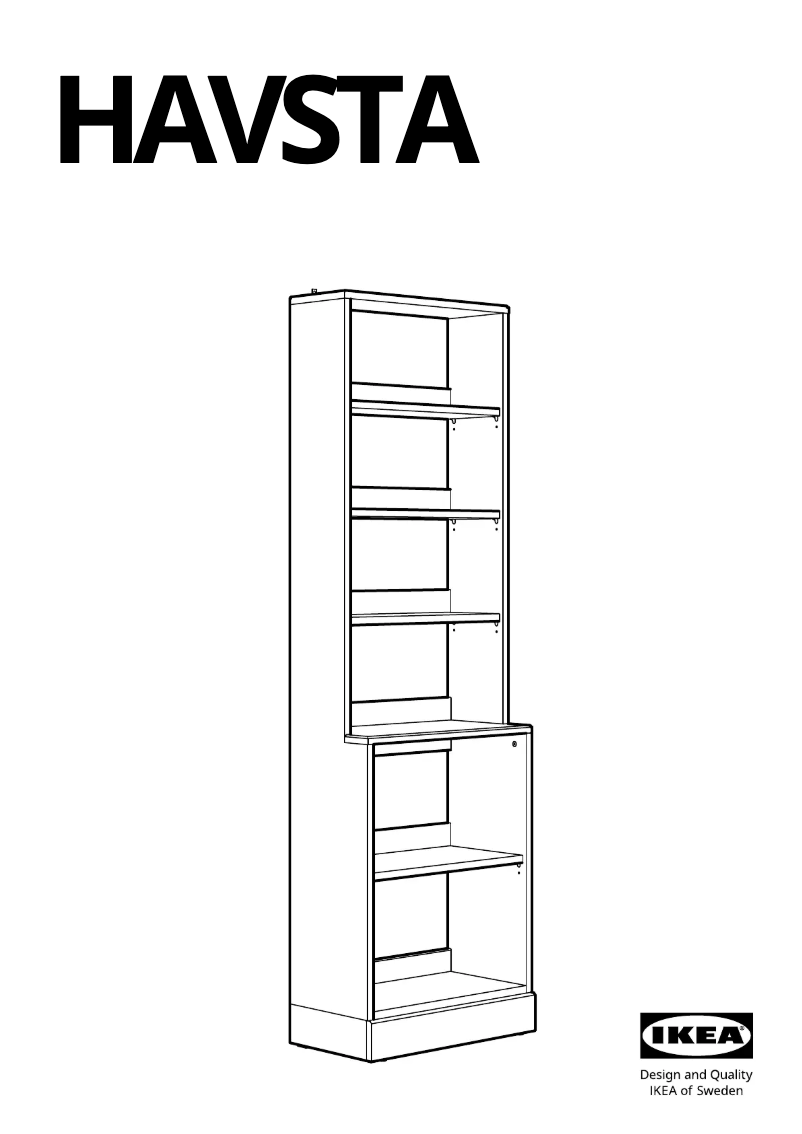 Page 1 de la notice Manuel utilisateur Ikea HAVSTA 803.886.34