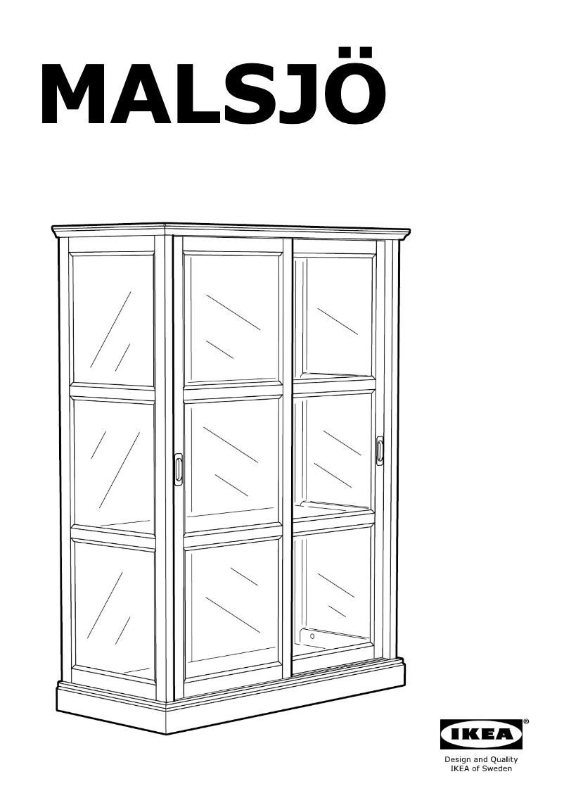 Page 1 de la notice Manuel utilisateur Ikea MALSJO (102X47)