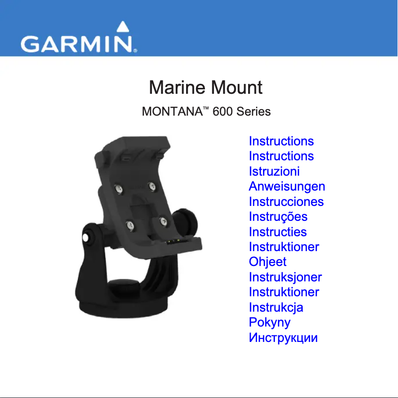 Page 1 de la notice Manuel utilisateur Garmin Montana 650t