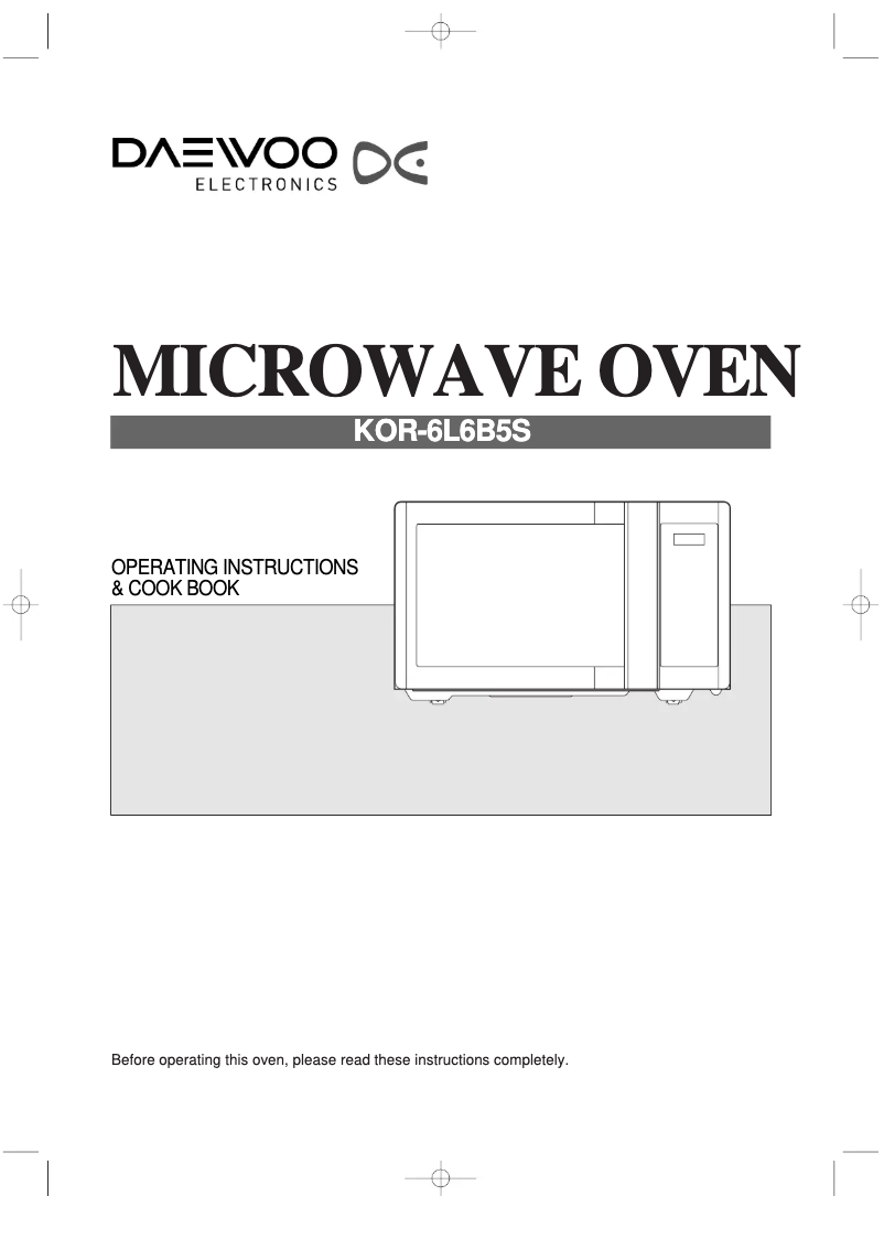 Page 1 de la notice Manuel utilisateur Daewoo KOR6L6BD