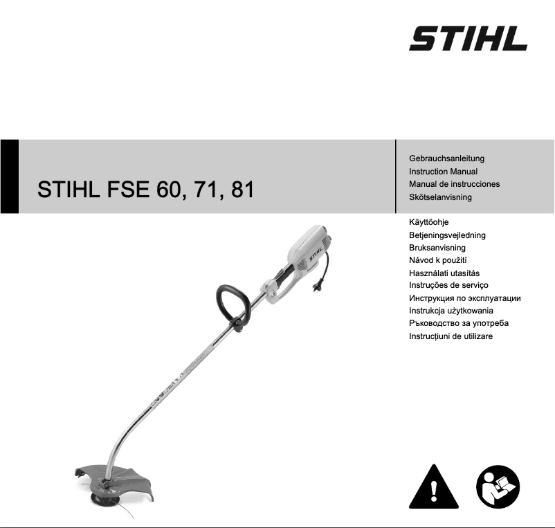 Page 1 of the manual User Manual Stihl FSE 81