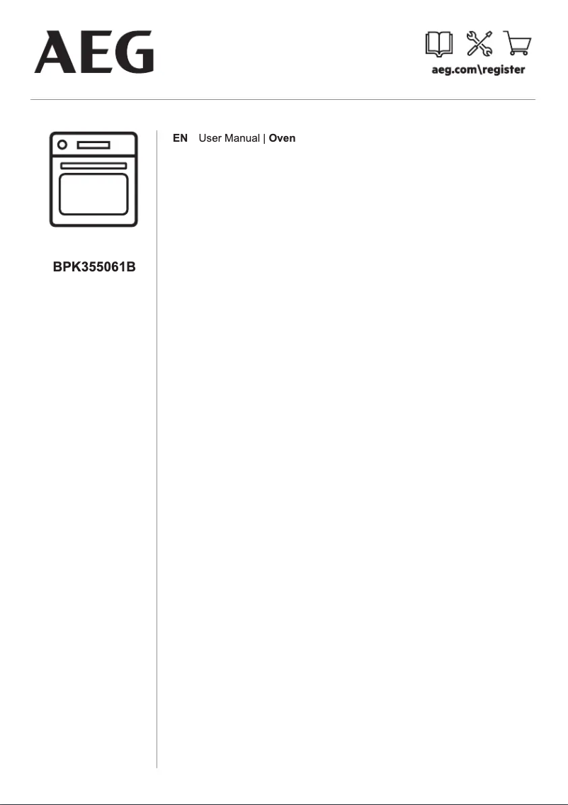 Page 1 de la notice Manuel utilisateur AEG BPK355061B