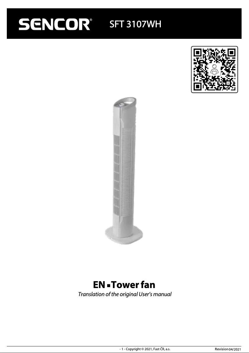 Página 1 del manual Manual de usuario Sencor SFT 3107WH