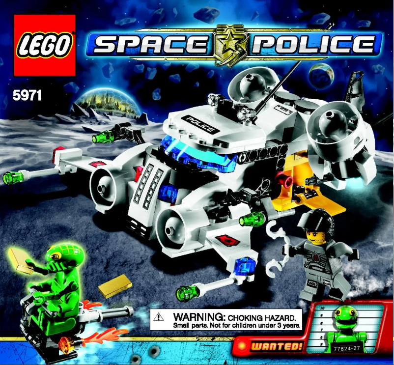 Page 1 de la notice Manuel utilisateur Lego Space Police 5971