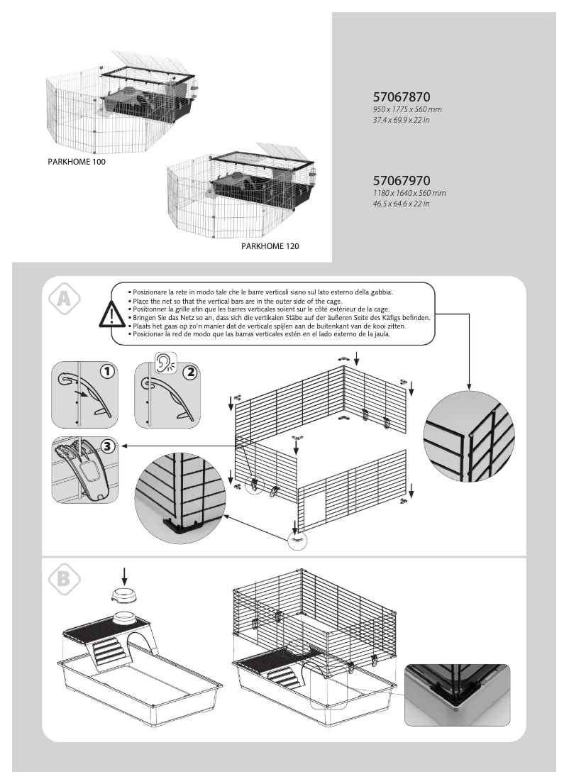 Page 1 of the manual User Manual Ferplast Parkhome