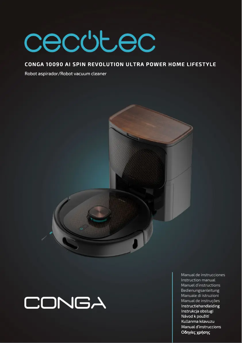 Page 1 of the manual User Manual Cecotec Conga 10090 AI Spin Revolution Ultra Power Home Lifestyle