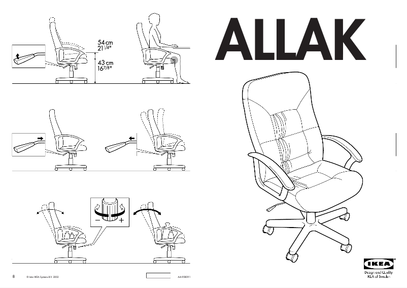 Page 1 de la notice Manuel utilisateur Ikea ALLAK