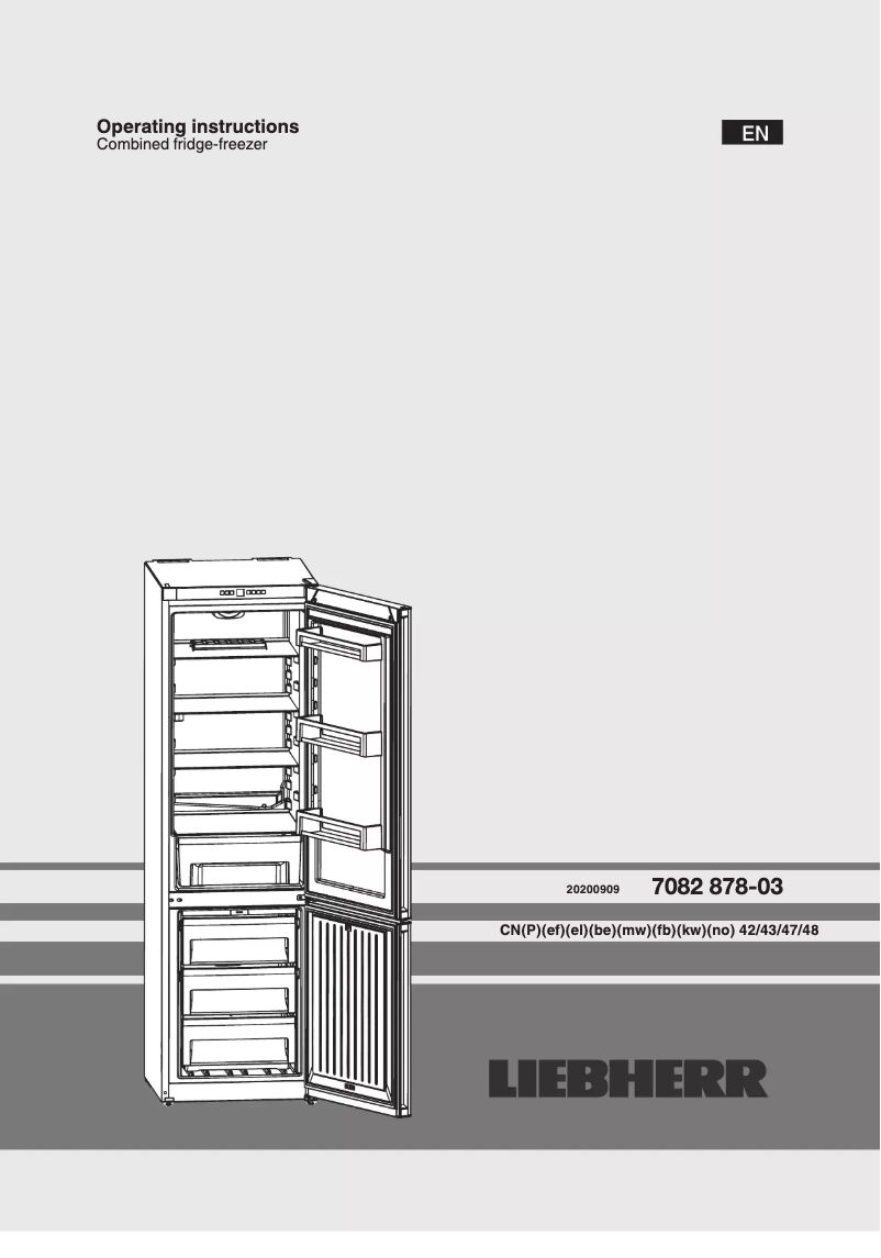 Page 1 de la notice Manuel utilisateur Liebherr CN 4313