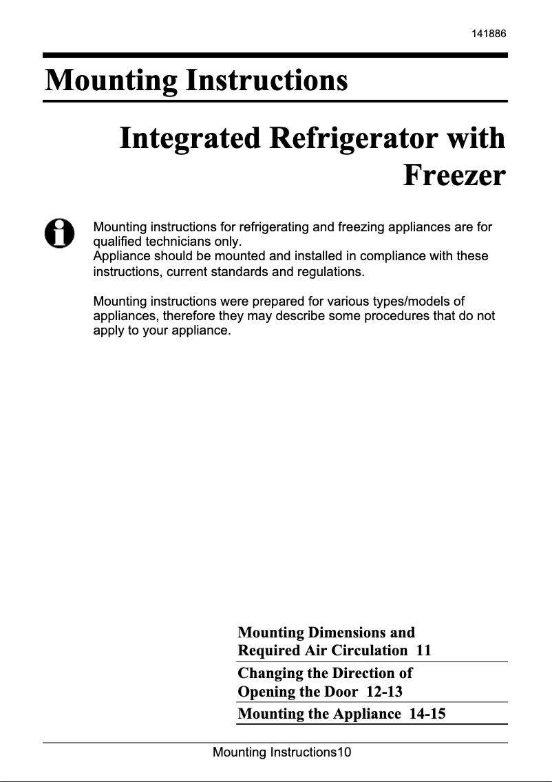 Page 1 de la notice Manuel utilisateur Gorenje KI 292 LA 4