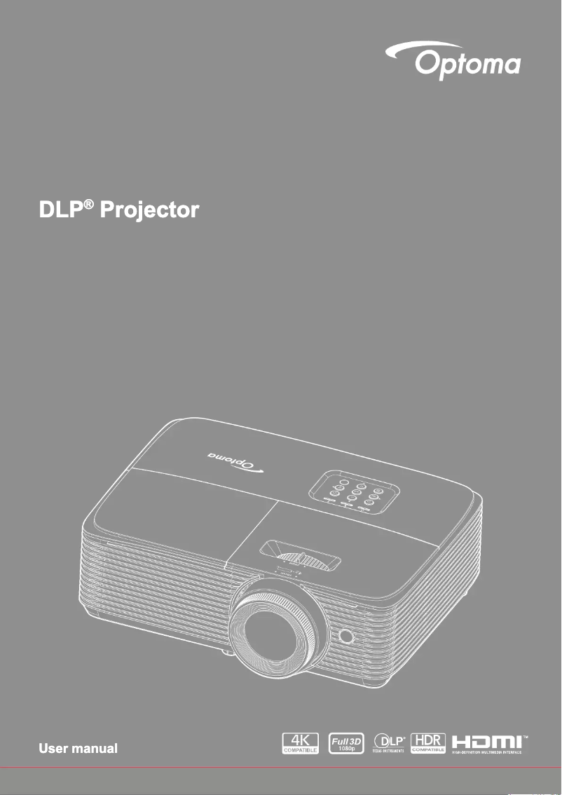 Página 1 del manual Manual de usuario Optoma HD30LV