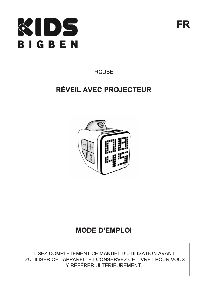 Página 1 del manual Manual de usuario Bigben KIDS Retro Cube